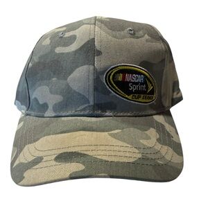 Nascar Camo Cap with Yellow Accent Patch